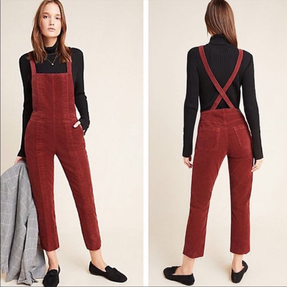 New with Tags AG Isabelle paneled corduroy overall